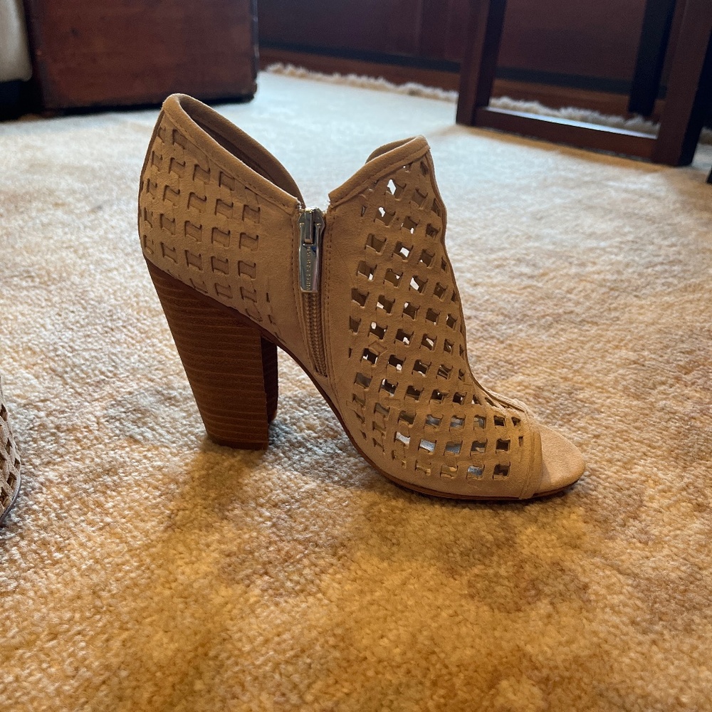 Spring heeled booties